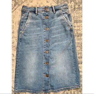 Anthropologie Denim Skirt